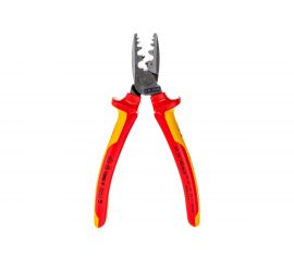 Пресс-клещи для обжима контактных гильз KNIPEX VDE, кол-во гнезд: 9, L-180 мм KN-9778180SB 
