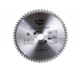 Диск пильный по дереву (260х30 мм; Z60) D.BOR 9K-802606005D 