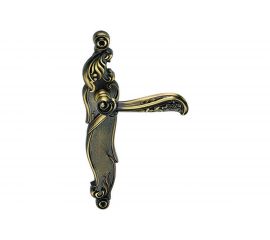 Дверная ручка на длинной накладке GENESIS RIZO ANT. COFFEE PS 940000000410 