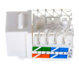 Вставка Keystone TWT RJ-45, категория 6, белая, OK45UTP/6-WH 