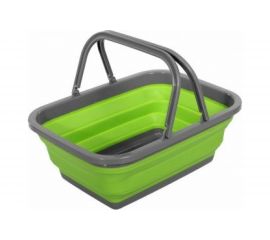 Пластиковая складная корзина BRADEX с 2 ручками 9л, зеленая TD 0532 