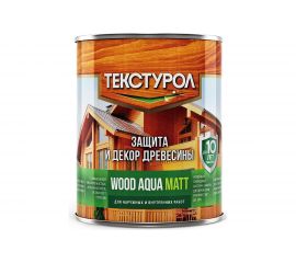 Деревозащитное средство на водной основе Текстурол WOOD AQUA MATT палисандр 0,8л Лк-00008226 