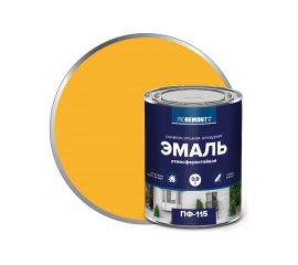Эмаль PROREMONTT ПФ-115 желтая, 0.9 кг Лк-00004460 