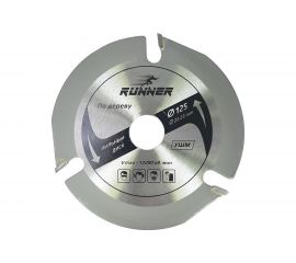 Диск пильный по дереву (125х22.2 мм; 3 зуба) для УШМ Runex 551125 