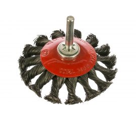 Щётка вогнутая, витая проволока №103 (75 мм; хвостовик 6 мм) для дрели АТАКА 22392 