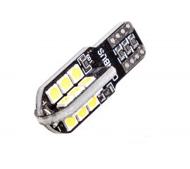 Автолампа SKYWAY диод T10 W5W 12V 24SMD без цоколя 1-конт с обманкой Белая Салон, габариты, номер S08201454 