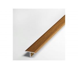 Порог т-образный алюминиевый (20 мм; 2.7 м; декоративный; орех) Лука УТ000038595 