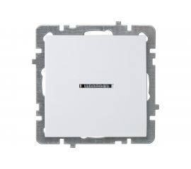 Выключатель Nilson 1-кл. СУ с подсветкой, TOURAN-ALEGRA-THOR, белый 24110402 