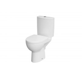 Унитаз-компакт Cersanit Parva безободковый, горизонтальный выпуск, 2 режима, сиденье DP, Soft Close, Clip up 455893 