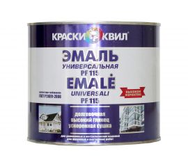 Эмаль Краски квил ПФ-115 Универсальная, серая, банка 2,8 кг 4607023393841 