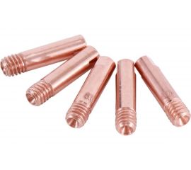 Наконечник токопроводящий прямой 0.8 мм, М6, 25 мм, 5 шт для горелок MIG/MAG ЭНАРГИТ Cu-E M6X25X0.8-5 