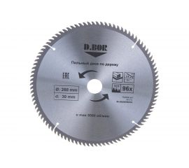 Диск пильный по дереву (260х30 мм; Z96) D.BOR 9K-802609605D 