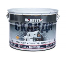 Кроющий антисептик для древесины Рогнеда Акватекс Сканди (альпийское утро; 9 л) 202917 