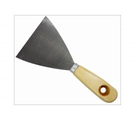 Шпательная лопатка ON деревянная рукоятка, пружинная сталь 100 мм 02-12-100 