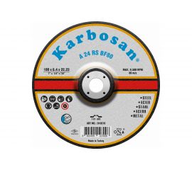 Диск шлифовальный по металлу 180х6.4х22 мм Karbosan 10570 