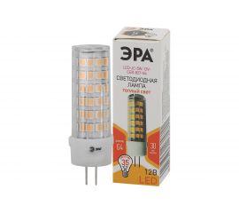 Светодиодная лампа ЭРА LED JC-5W-12V-CER-827-G4, капсула, 5Вт, теплая, G4 20/500/21000 Б0049087 