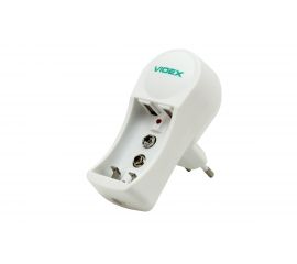 Зарядное устройство Videx VCH-N201 пустое, 1-2 х AA, AAA, 9V 