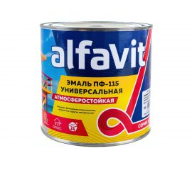 Универсальная эмаль Krafor Альфа ПФ-115 белая 2.7 кг 6 30774 