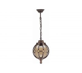 Садово-парковый светильник, круглый на цепочке 60W 230V E27, черное золото Feron PL3805 11370 