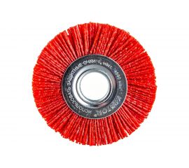 Щетка дисковая для УШМ (100x22.2 мм; проволока нейлон с абразивом) Кратон 1 11 02 020 