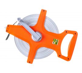 Геодезическая рулетка ON 100м x 12,5мм, фибергласовая лента, открытый корпус 05-02-100 