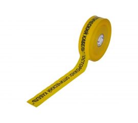 Сигнальная лента с логотипом Протэкт Оптика 70 мм., 500 п.м. ЛСО-70/500 ж/ч 