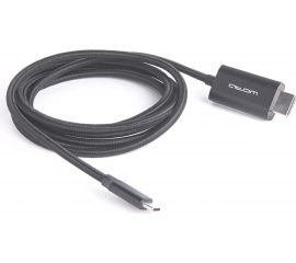 Шнур Atom Evolution USB Type-C 3.1 - HDMI, 1,8 м, штекер/штекер, 4К, 30Гц, черный, 31003 