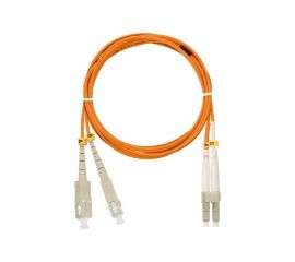 Переходной волоконно-оптический шнур NIKOMAX оранжевый, 3м NMF-PC2M2C2-SCU-LCU-003 