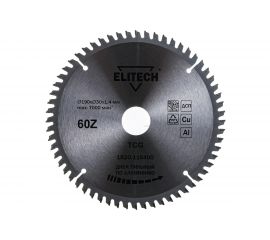 Диск пильный по алюминию (190х30х1.4 мм; 60Z) ELITECH 195626 