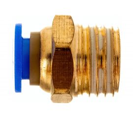 Фитинг цанговый прямой металлический 6 мм, F1/4"" Pegas pneumatic 5201 