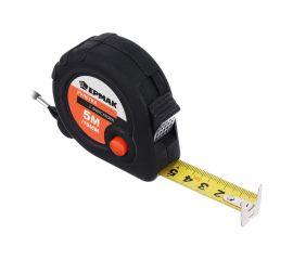 Рулетка ЕРМАК Черная, 3 фиксатора, 5мх19мм 658-145 