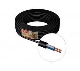 Кабель ВВГнгA-LS ГОСТок 2х2,5 черный 20м ГТ2138 