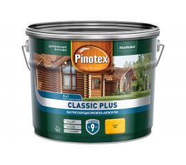 Быстросохнущая пропитка-антисептик PINOTEX CLASSIC PLUS 3в1 сосна, 9 л 5479951 