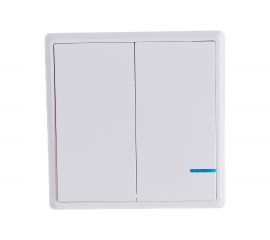 Беспроводной выключатель GRITT Practic 2 клавиши, белый 11003 