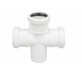 Крестовина ПОЛИТЭК одноплоскостная, для бесшумной канализации, из ПП диаметр 50х50х50/87.5 град. 130135590 