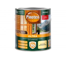 Защитная лазурь PINOTEX ULTRA влагостойкая для защиты древесины до 10 лет, база под колеров 2,7 л 5353775 