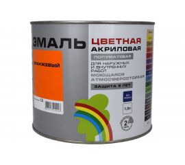 Универсальная цветная эмаль Радуга Colors ВД-АК 220 оранжевый, 1,9 л 142948 