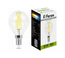 Светодиодная лампа FERON 9W 230V E14 4000K прозрачная, LB-509 38002 
