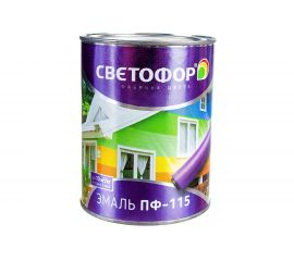 Эмаль Светофор СТАНДАРТ ПФ-115 ярко-желтая, 0.9 кг ЗОР00003701 