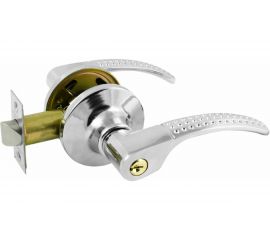 Межкомнатная защелка НОРА-М ЕСО хром ТТ15-01-Э ключ/фикс. 16755 