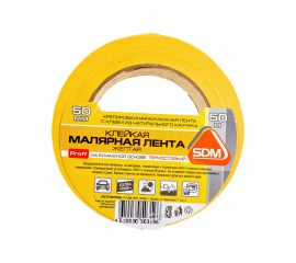 Малярная клейкая лента SDM автомобильная, 50 мм, 50 м ГОСТ 00-00005413 