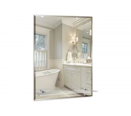 Зеркало MIXLINE "Модерн-Люкс" 495х685 с полкой и фацетом 525016 