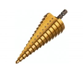 Сверло ступенчатое 4-32 мм, 15 размеров Резолюкс 31403 