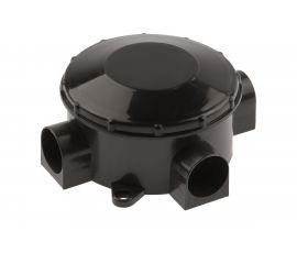 Распаячная коробка ЭРА KOR70353b открытой установки, трехрожковая, черная IP42 Б0052727 