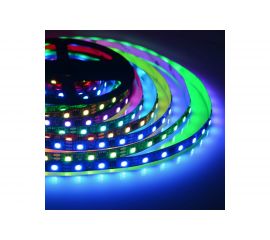 Комплект цифровой светодиодной ленты Apeyron 12В, 14,4Вт/м, smd5050, 60д/м, IP20, подложка 10мм/черная, 5м, rgb 83ЦЛ 