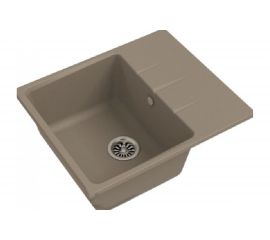 Мойка кварц EWIGSTEIN 1-чаша+крыло 570x500 мм темно-бежевый Gerd 40F темно-бежевый G- 40F 