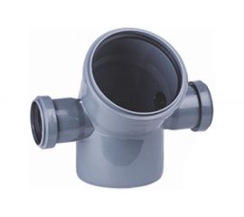 Отвод ООО МультиМирПласт 110/50/50/45 левый+правый, серый ОТВ ВК 110/50/50/45 