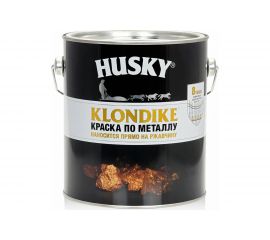 Краска по металлу HUSKY KLONDIKE (матовая; черная RAL 9005; 2.5 л) 26481 
