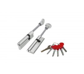 Цилиндровый механизм со штоком Fuaro D-PRO507-8/85 mm /50+10+25/ CP хром, 5+1 кл. перекодируемый 42681 