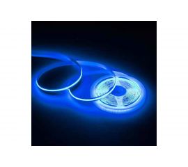 Светодиодная лента Apeyron 24В, 14Вт/м, COB, 512д/м, IP20, подложка 10мм, 5м, синий 00-366 